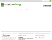 Tablet Screenshot of canterburyvineyard.org
